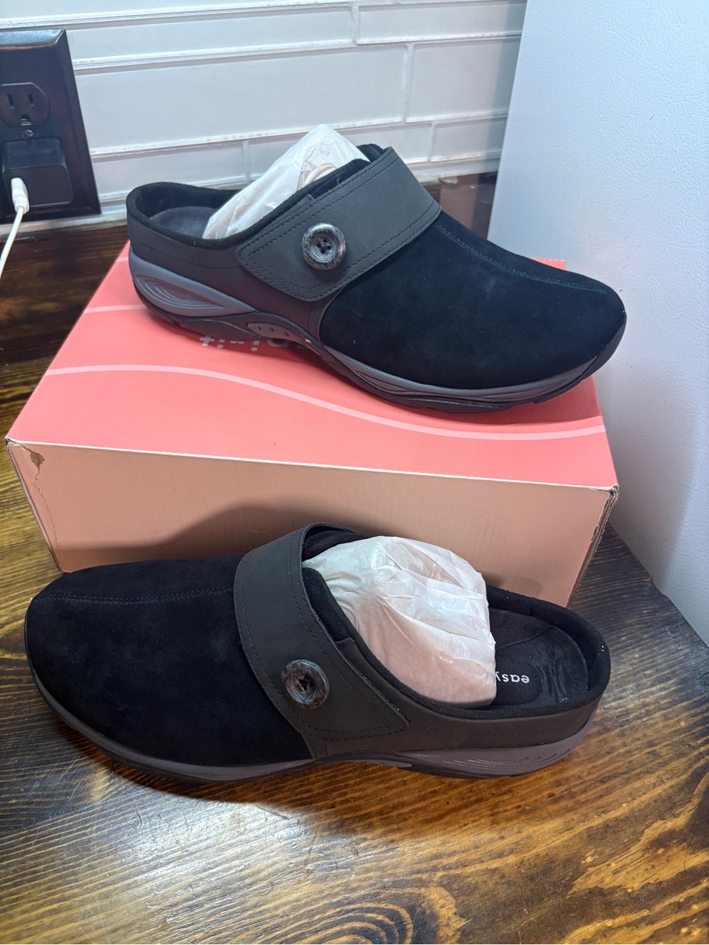Easy spirit Edline Black Mules Size 12